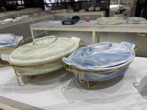 대리석 세라믹 접시: 식탁 위의 예술성과 실용성의 완벽한 조화