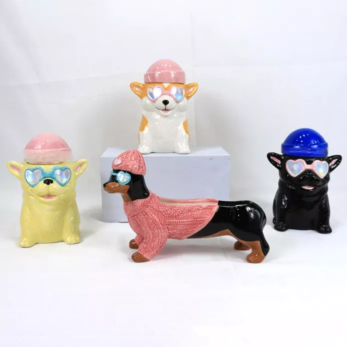 동물 세라믹 양초 홀더