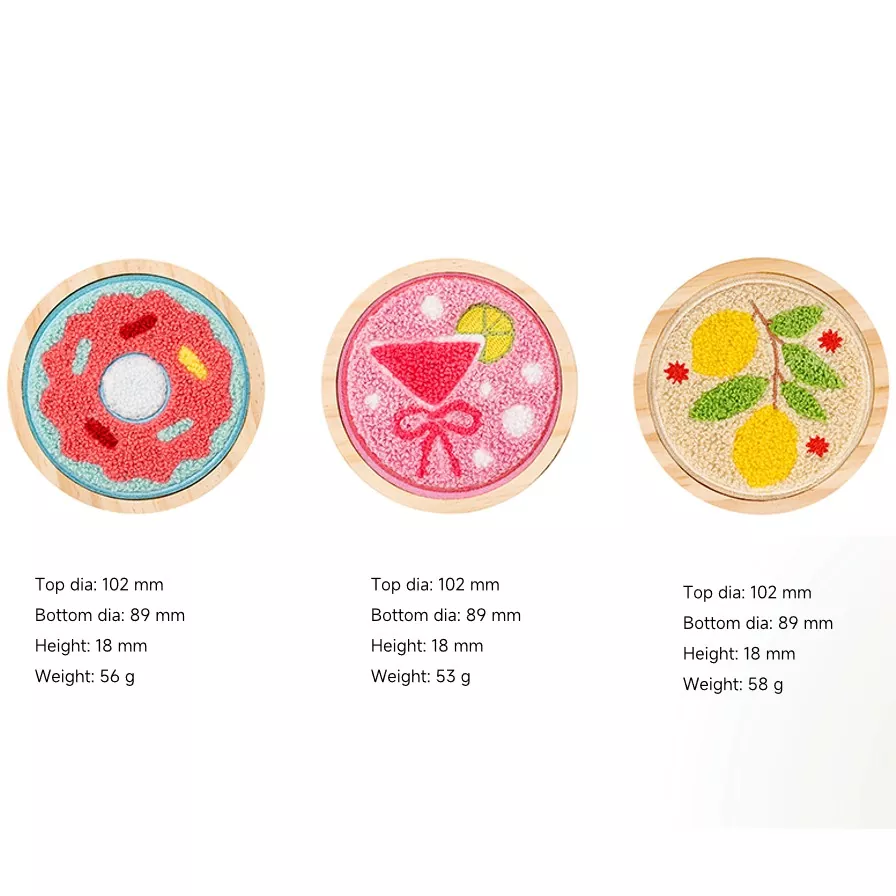 귀여운 수제 친환경 나무 뚜껑