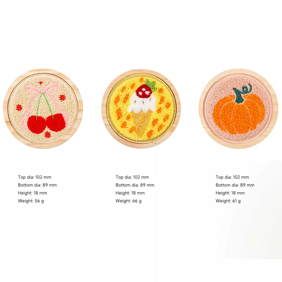 귀여운 수제 친환경 나무 뚜껑