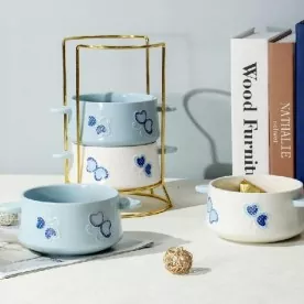 식기 세척기 안전한 손으로 그린 세라믹 그릇