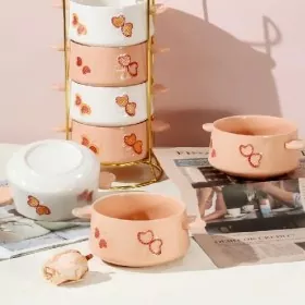 식기 세척기 안전한 손으로 그린 세라믹 그릇