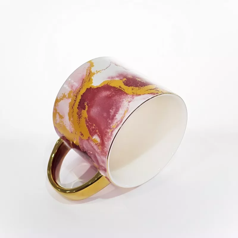 우아한 대리석 패턴 세라믹 머그