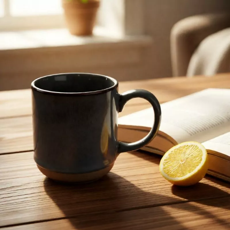 심플 모던 세라믹 여행 그레이 머그