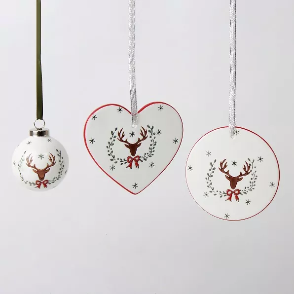 독특한 수제 세라믹 크리스마스 트리 장식